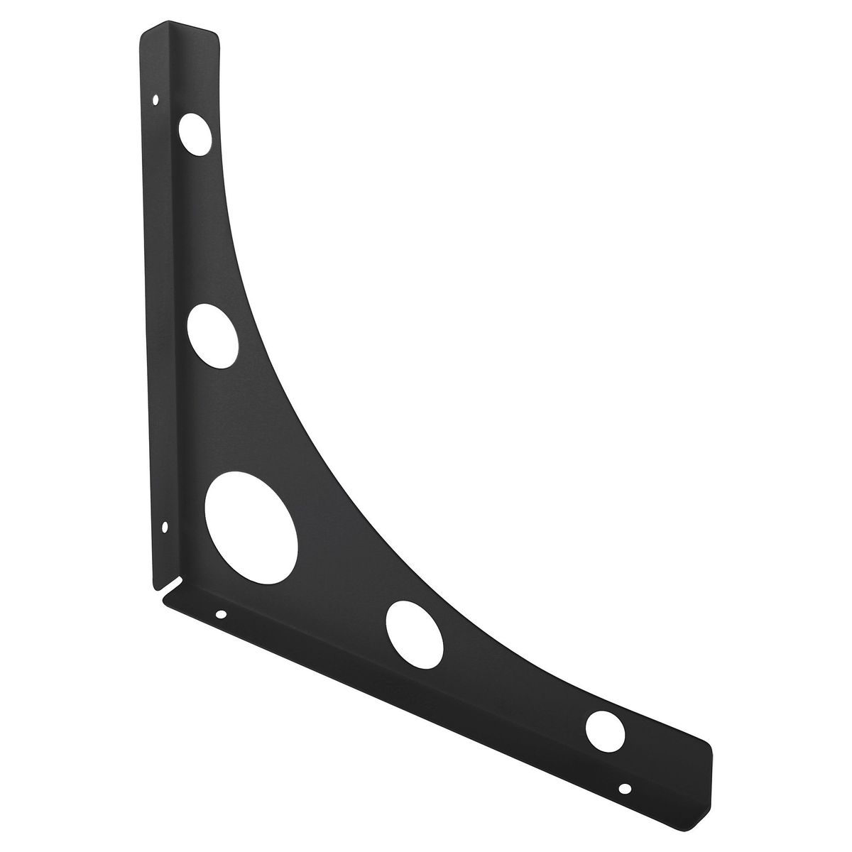 DUCASSE - Soporte Repisa Mondrian Negro 20cm