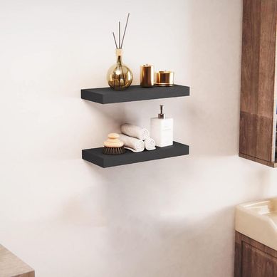 Repisa Flotante 60x23.5x3.8cm Negro