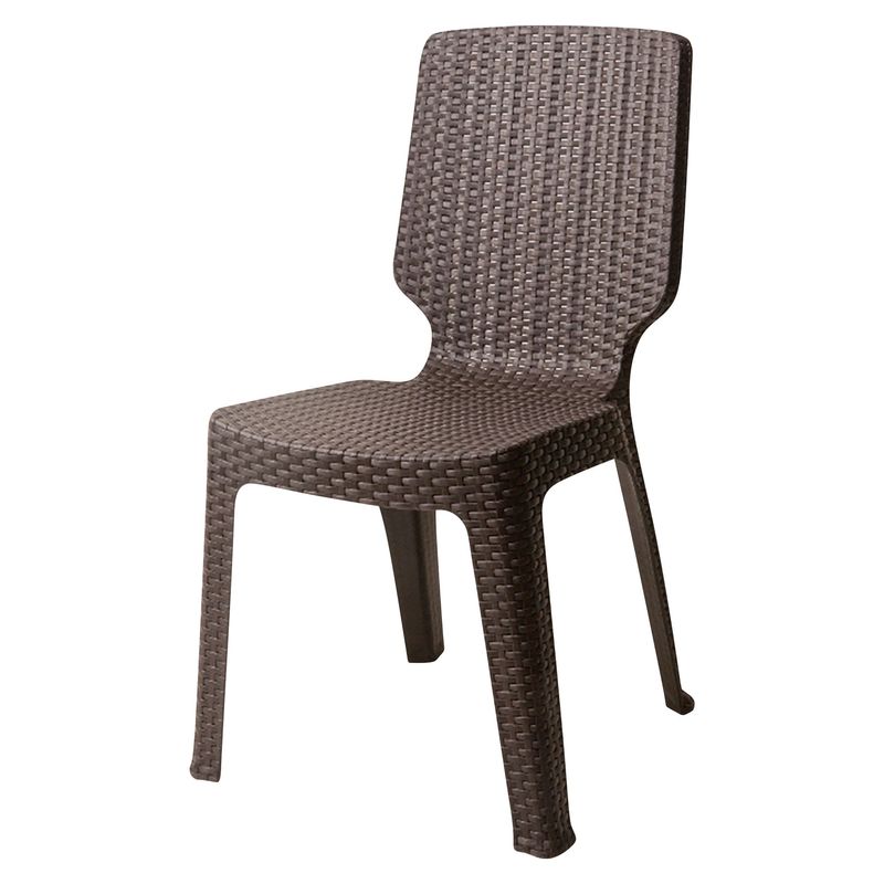 REY - Silla de Plástico Tavarua tipo Ratan