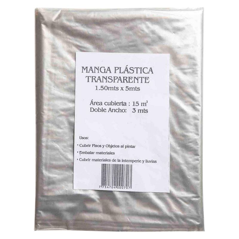 DMP - Manga Plástica 1.5x5m Cristal