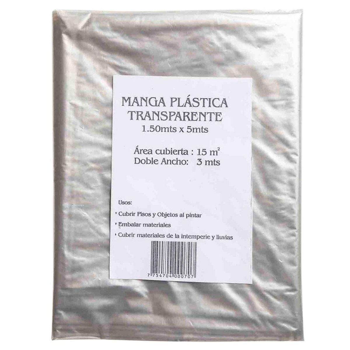 DMP - Manga Plástica Transparente Cortada 3x5m