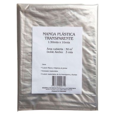 Manga Plstica 1.5x10m Cristal