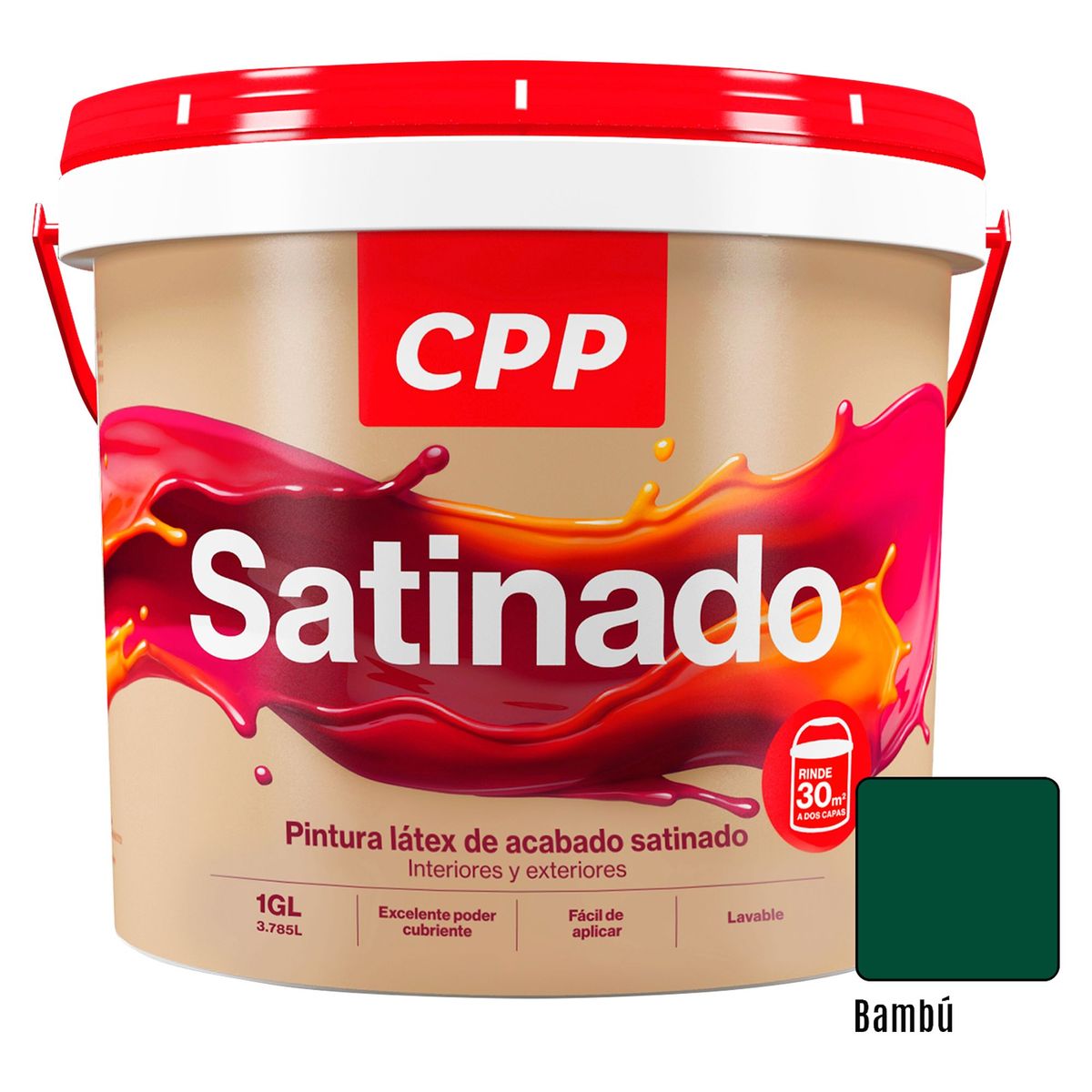 CPP - Pintura CPP Látex Satinado Bambu 1GL