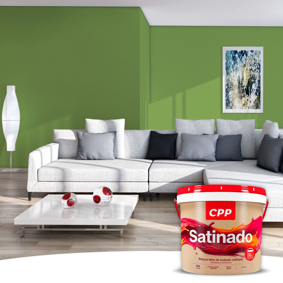 CPP - Pintura CPP Látex Satinado Bambu 1GL