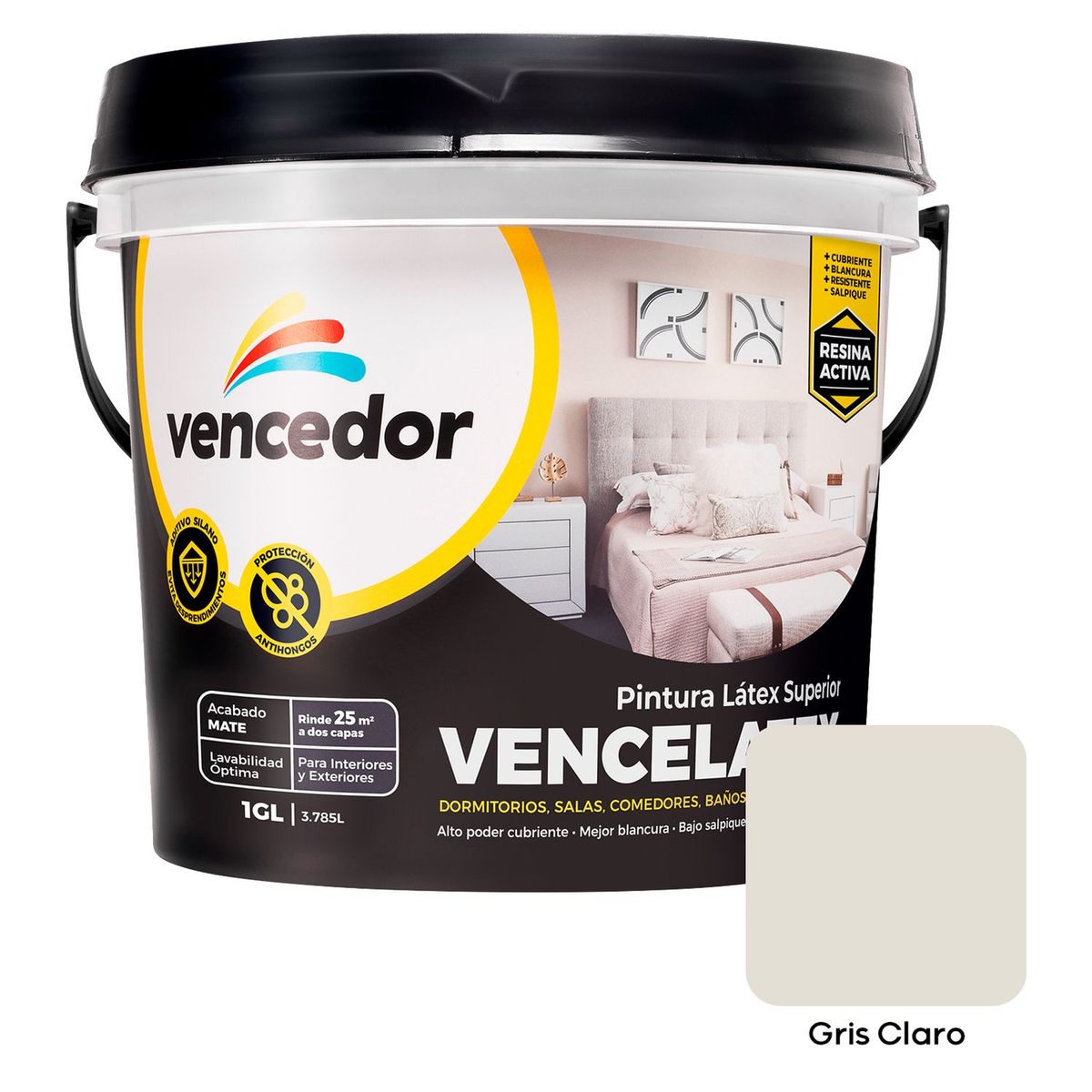 VENCEDOR - Pintura Vencelatex Gris claro 1GL