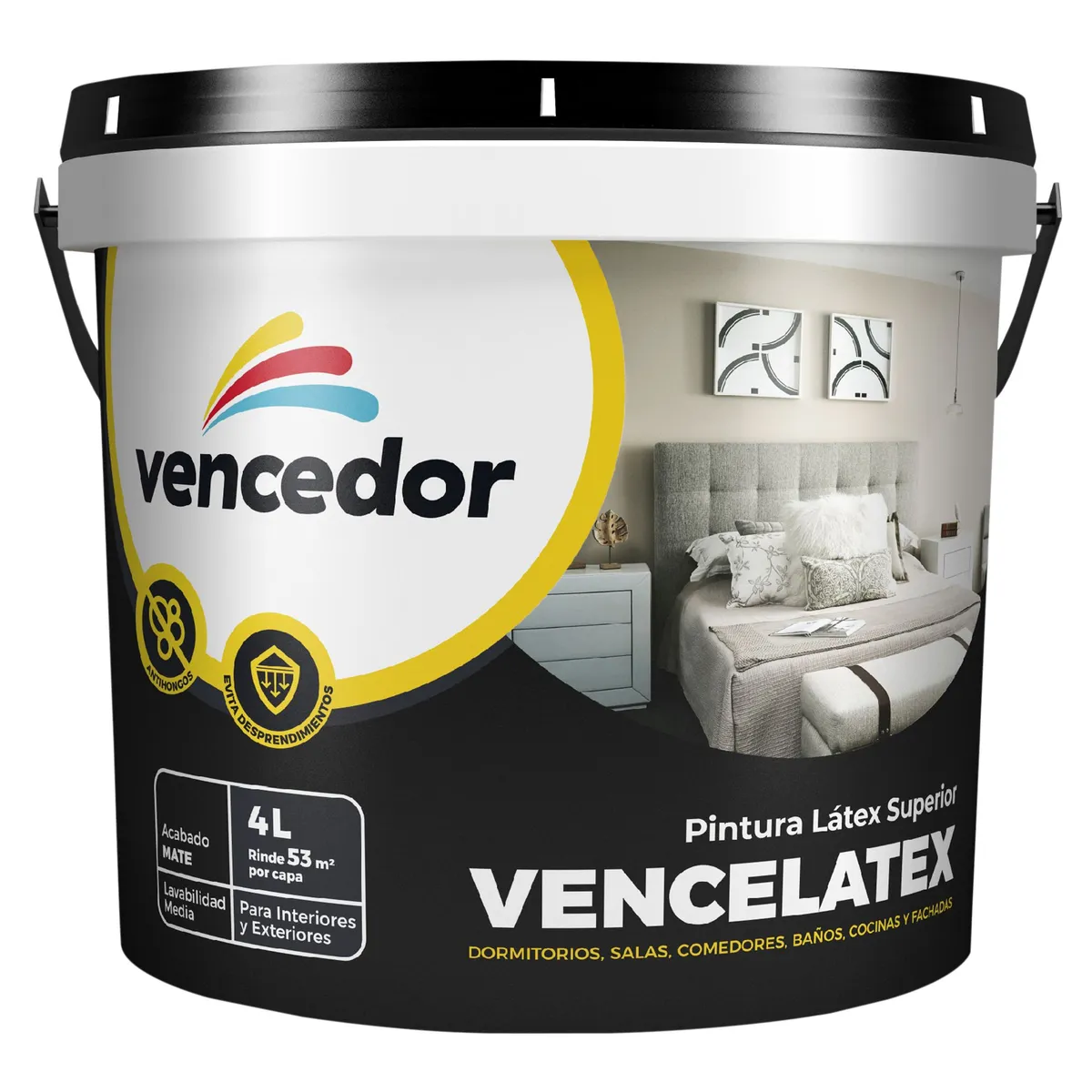 VENCEDOR - Pintura Vencelatex Gris claro 1GL