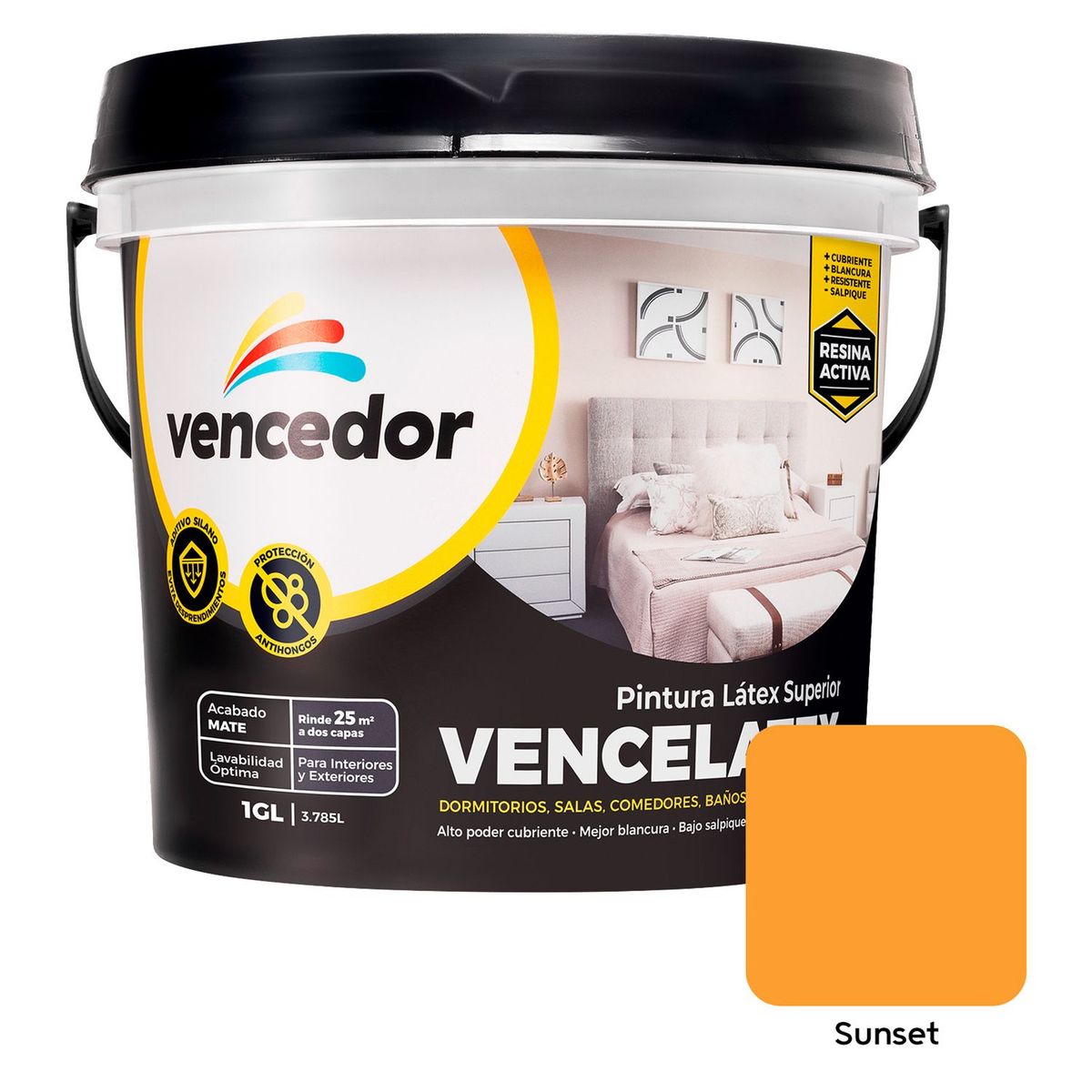 Pintura Vencelatex Sunset 1GL, marca VENCEDOR - Foto Principal