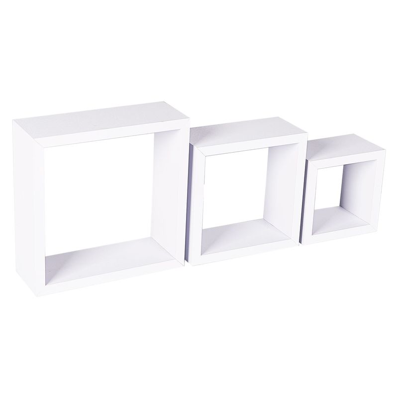 KHOR - Set 3 Repisas Cubo Blanco