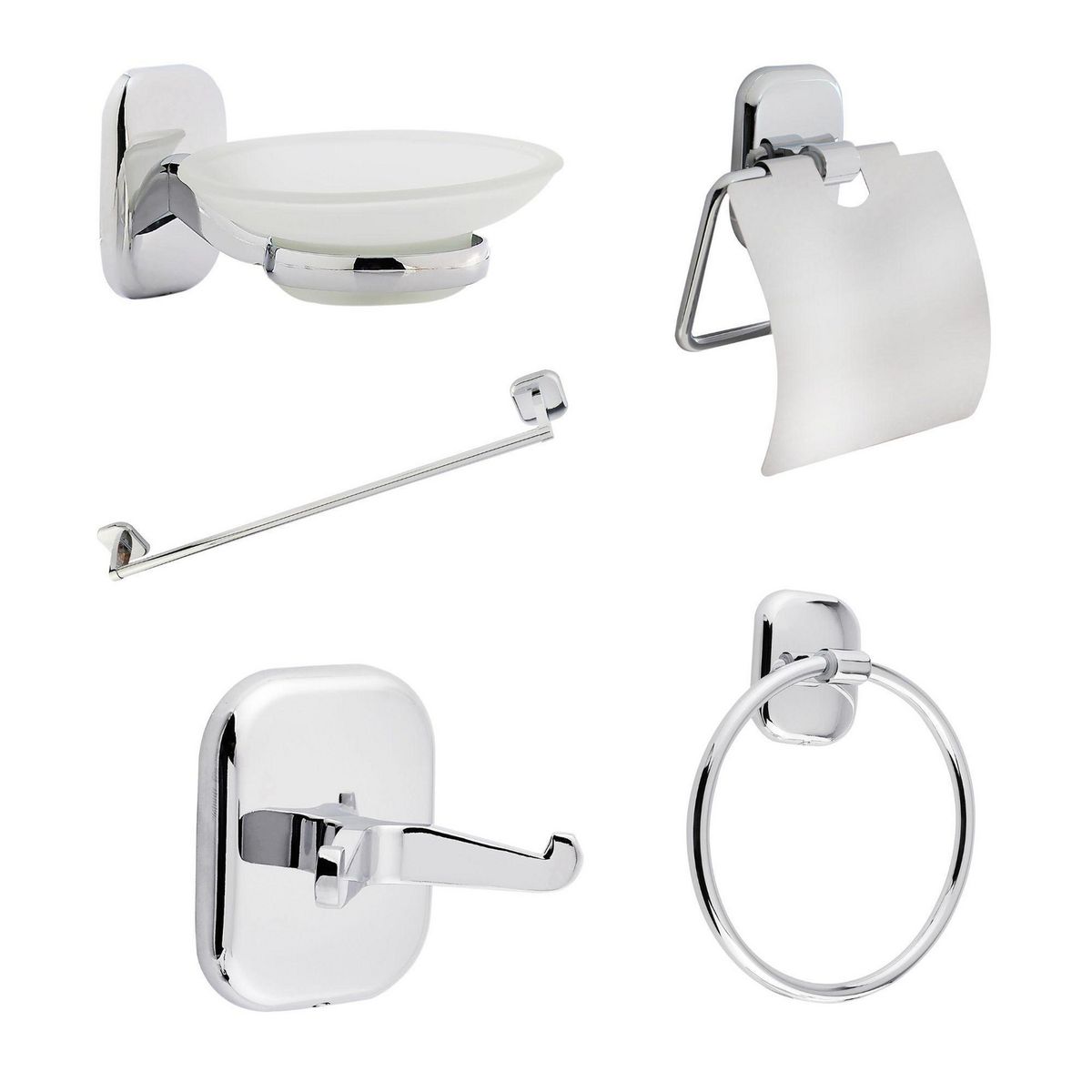SODIMAC - Set de Accesorios para Baño 5 Piezas Napoli