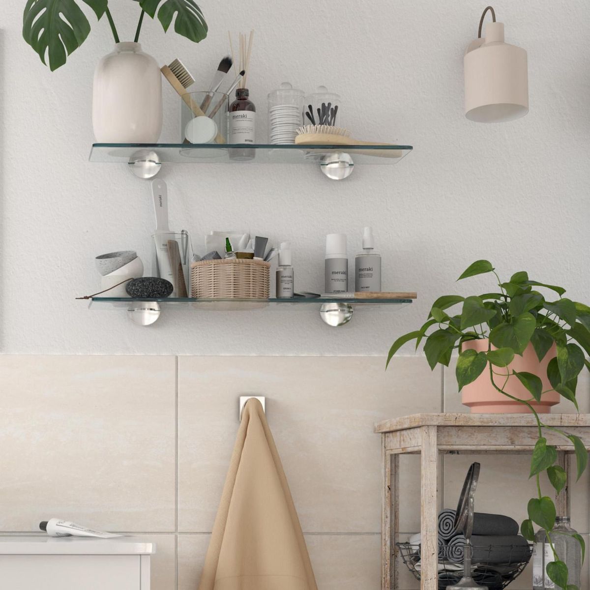 SENSI DACQUA -  Metal 1 Nivel(es) 52x5.9x135 cm Gris