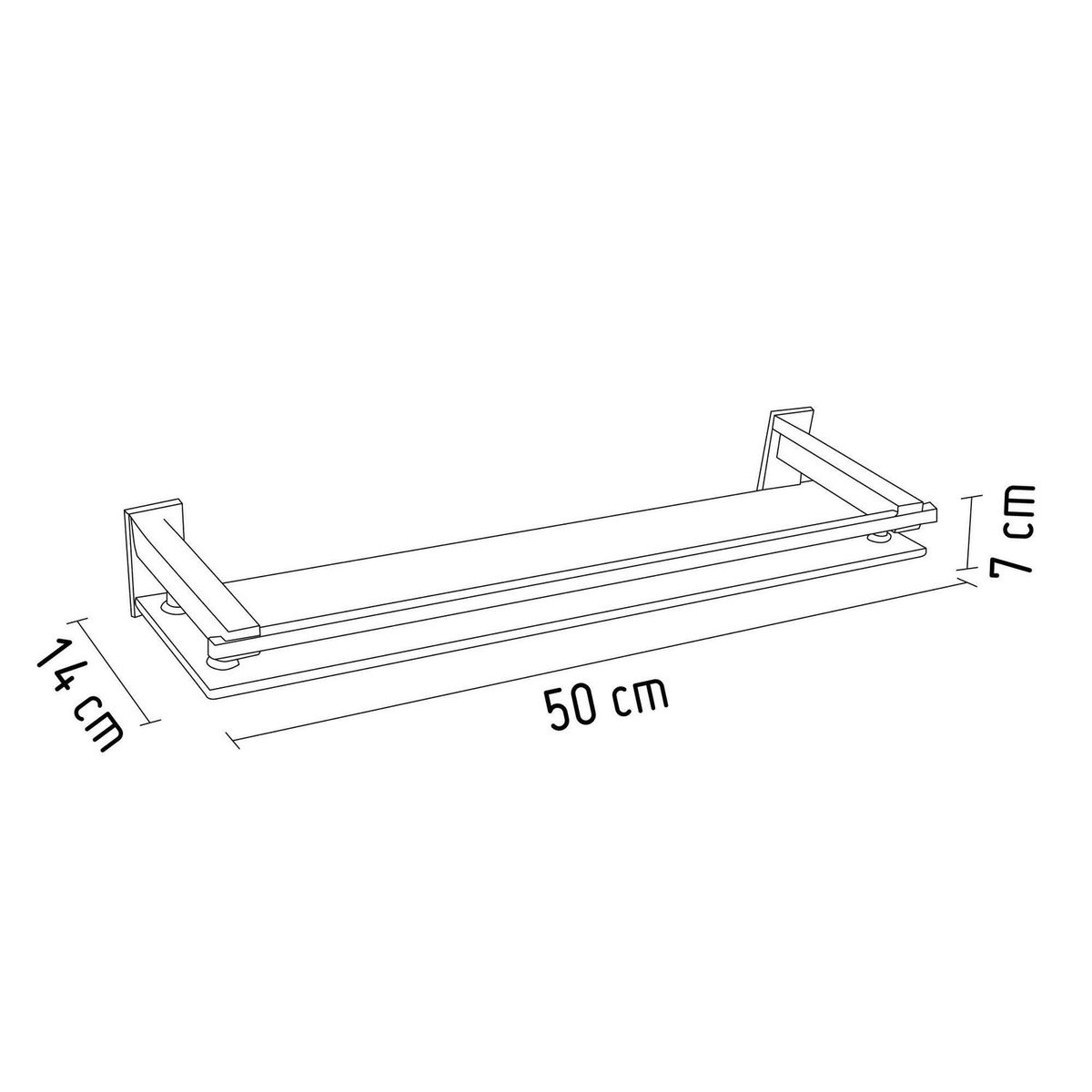SENSI DACQUA - Repisa de Vidrio Berna