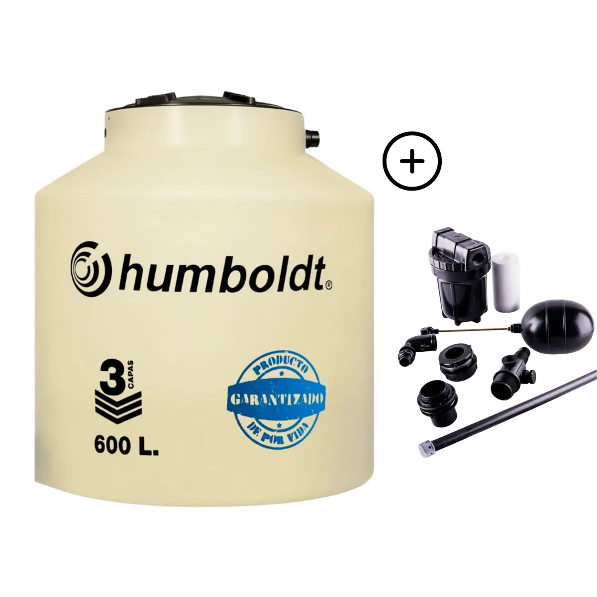 HUMBOLDT - Tanque de Agua Arena Humboldt 600 L + Accesorios