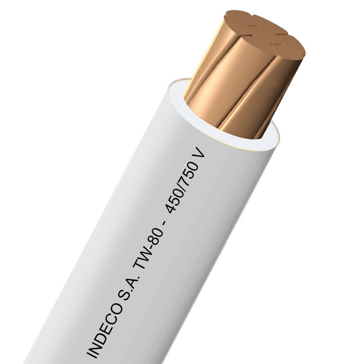 INDECO - Cable TW 12 AWG Indeco Blanco 100 Metros