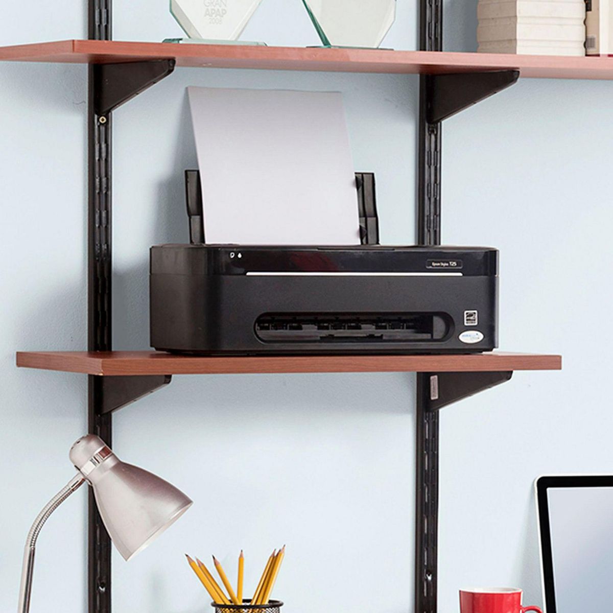 PISOPAK - Repisa Melamina Blanco 25x60cm