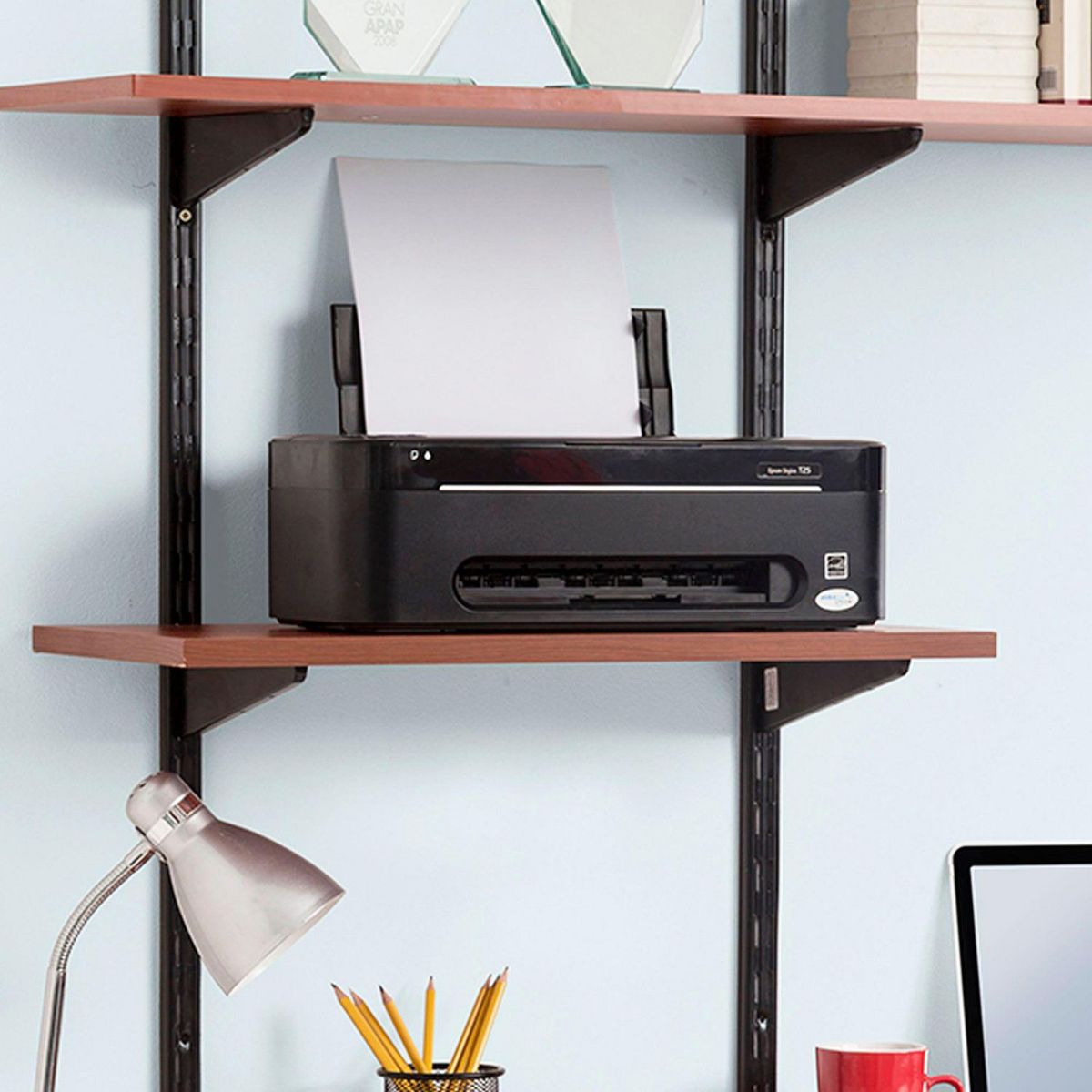 PISOPAK - Repisa Melamina Cerezo 25x60cm