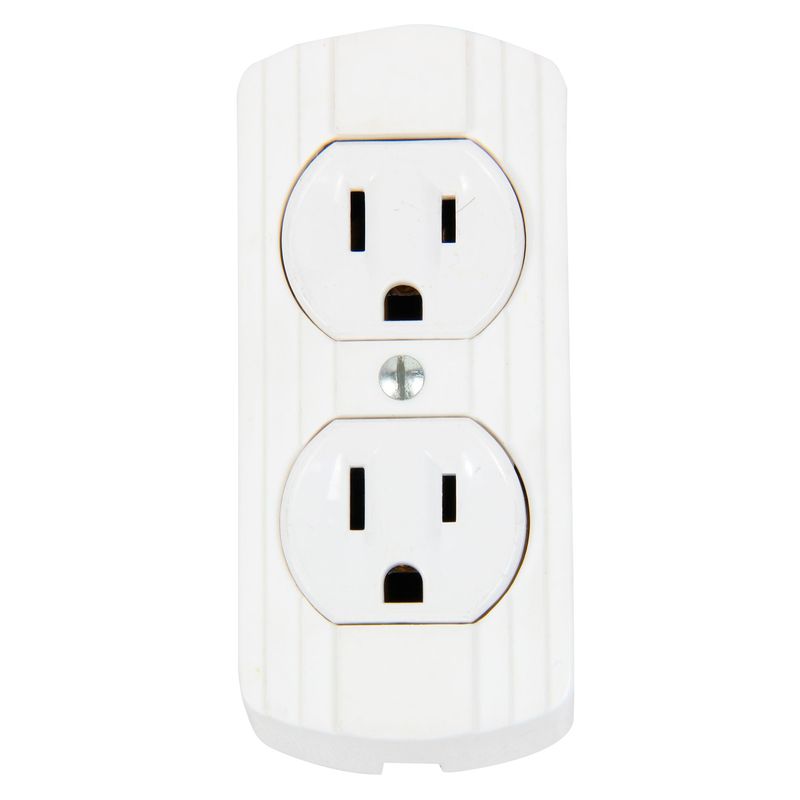 MENNEKES - Tomacorriente Mennekes doble Visible L/T 15A 125V Blanco