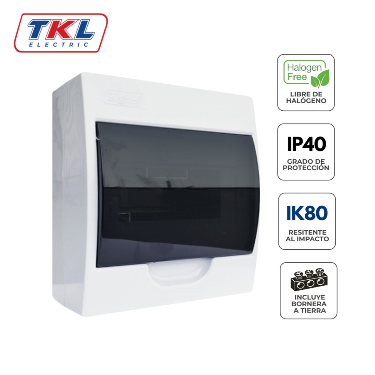 TKL - Tablero Adosable Plástico 8 Polos