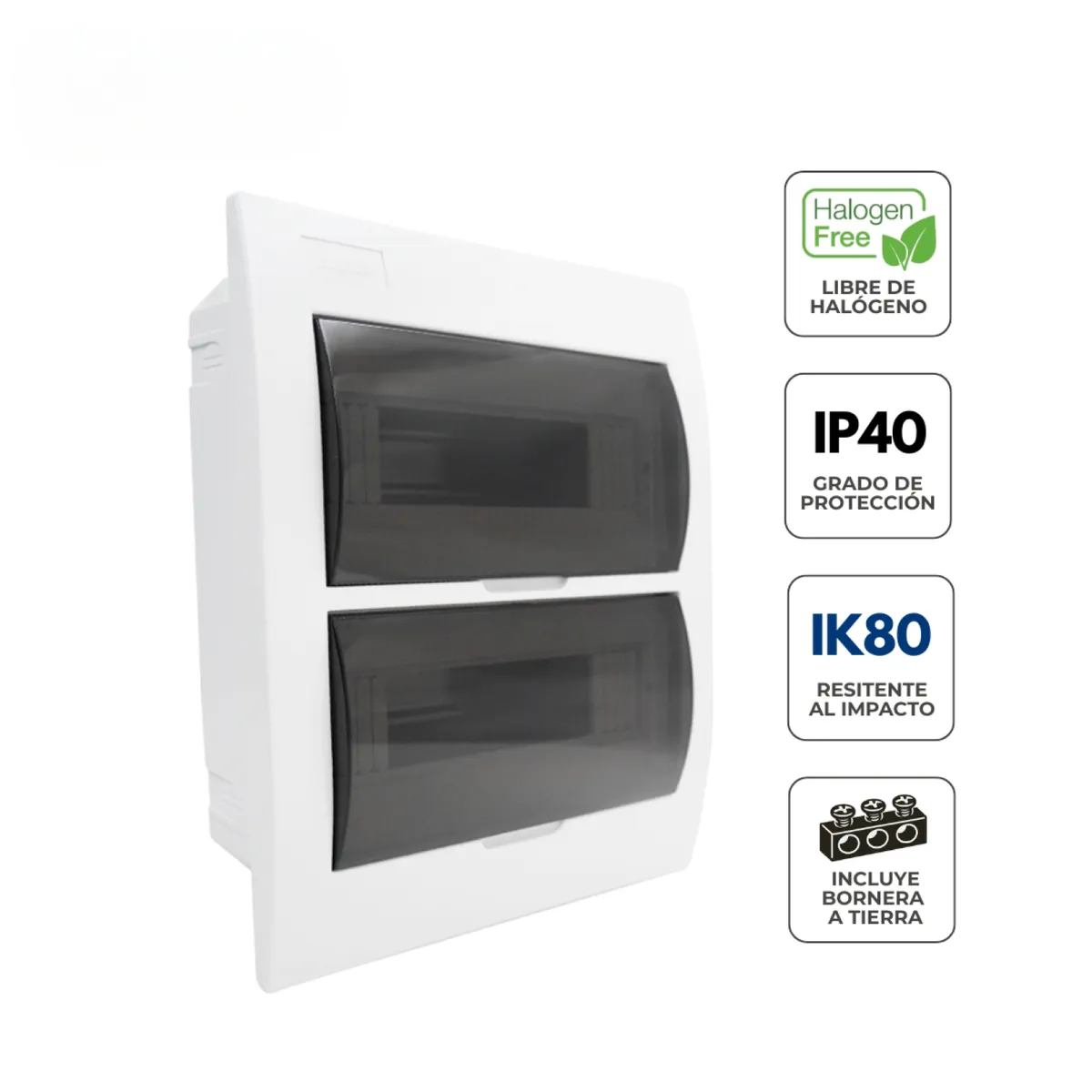 TKL - Tablero eléctrico Empotrable 24 Polos.