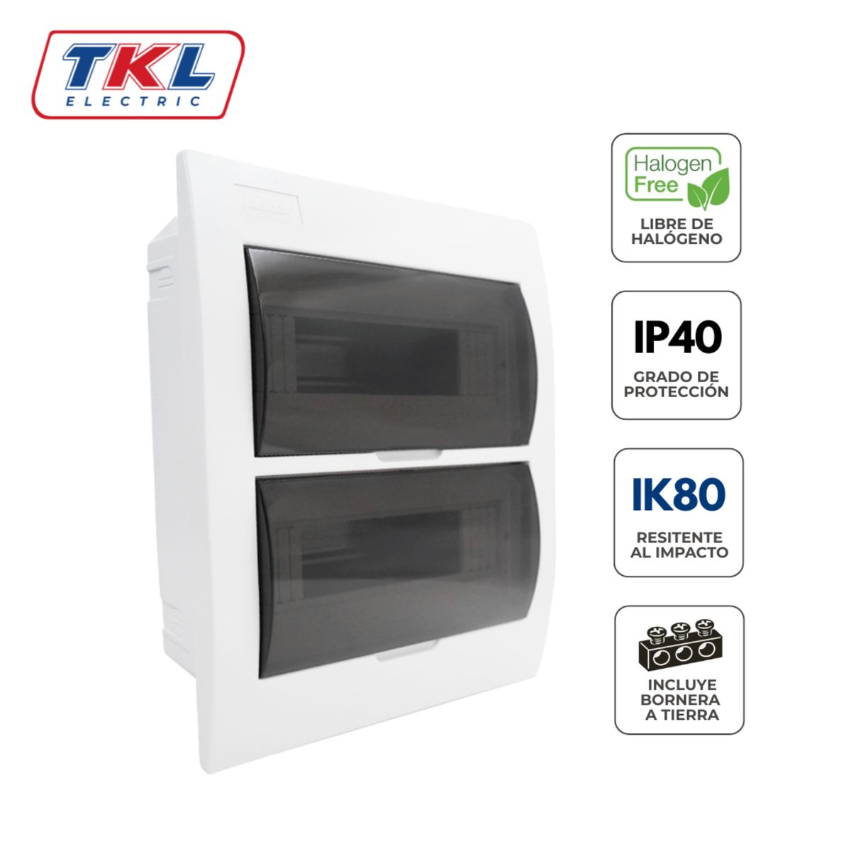 TKL - Tablero eléctrico Empotrable 24 Polos.
