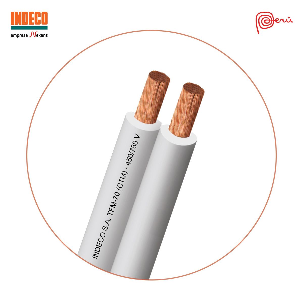 INDECO - Cable Mellizo 2x16 AWG 100 Metros