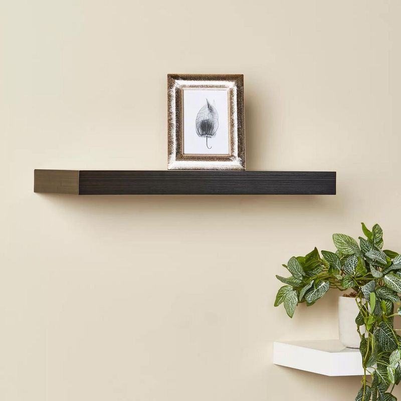  - Repisa Flotante 60x23.5x3.8cm Nogal