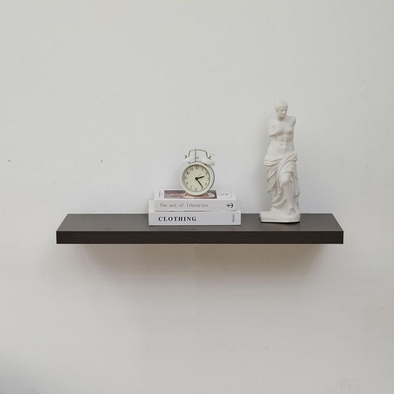  - Repisa Flotante 100x23.5x3.8cm Nogal