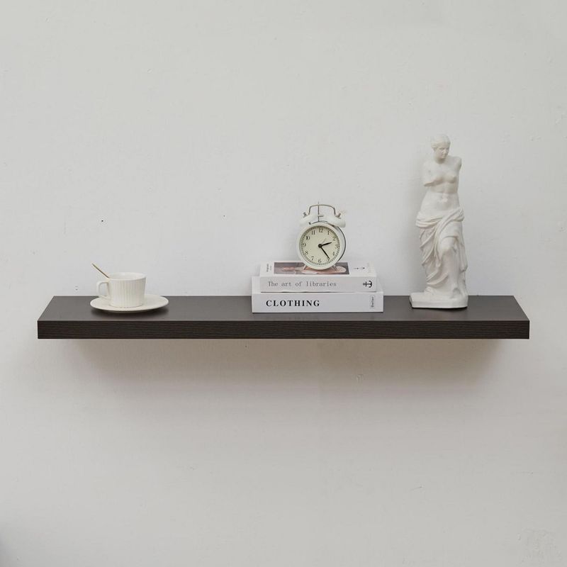  - Repisa Flotante 120x23.5x3.8cm Nogal