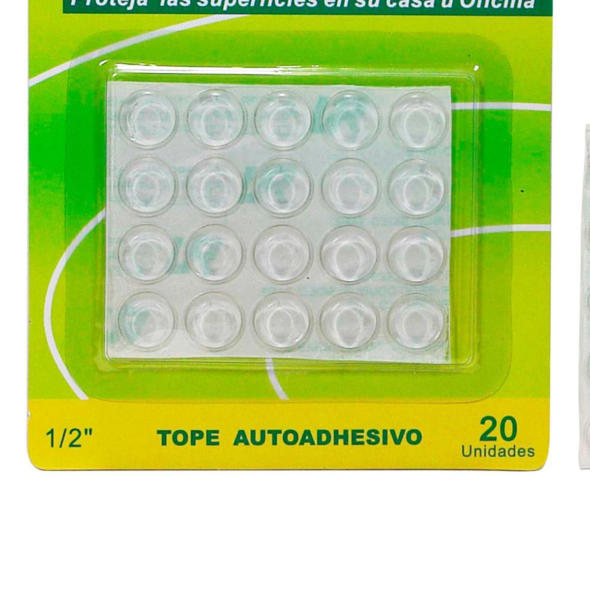 ZENDER - Tope Adhesiva Bumper 1/2" x 24 unid.