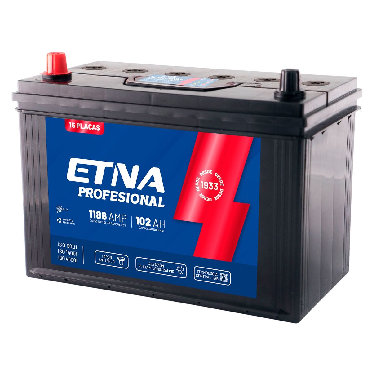 ETNA - Batería para Auto 15 Placas FH-1215 PRO INV