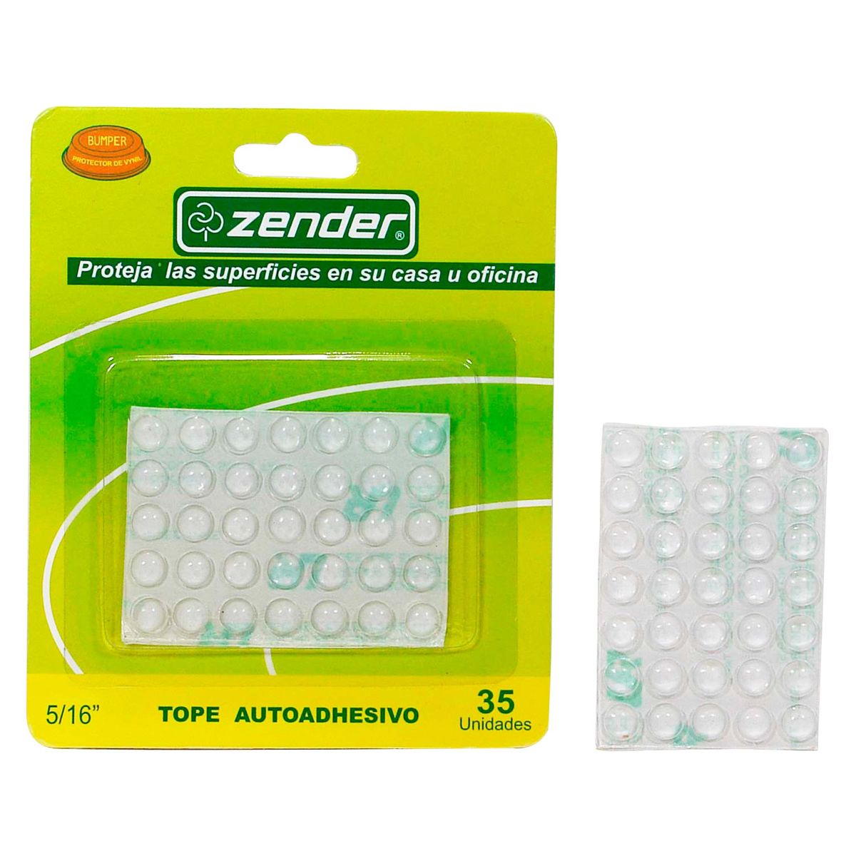 ZENDER - Tope Adhesiva Plástico 5/16" x 35 unid.