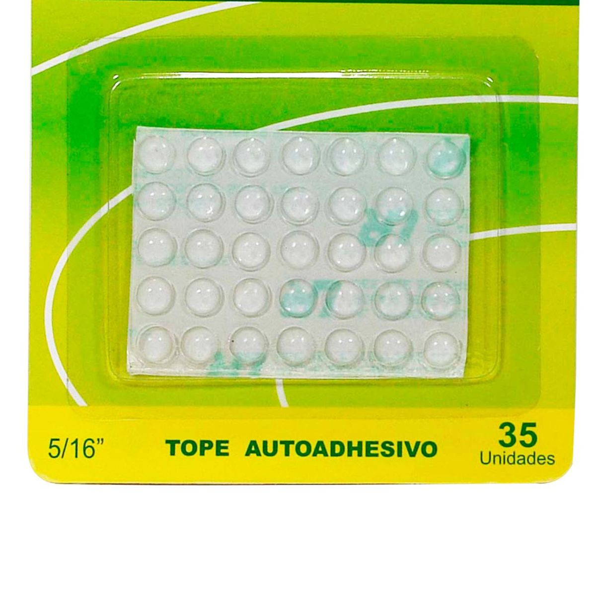 ZENDER - Tope Adhesiva Plástico 5/16" x 35 unid.