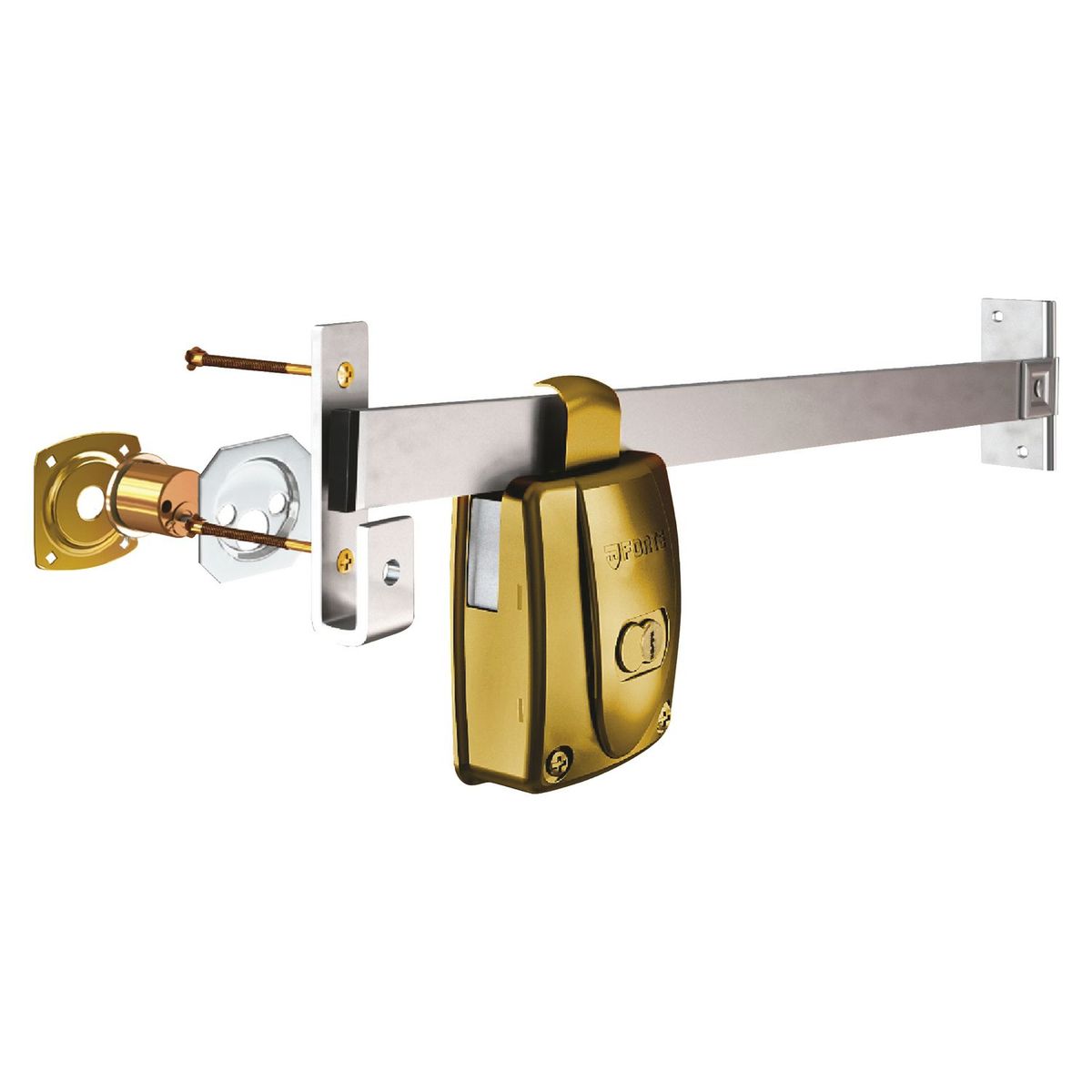 FORTE - Tranca de Alta Seguridad Dorado Forte