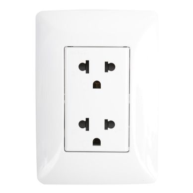 Tomacorriente Doble P/T Matix Blanco