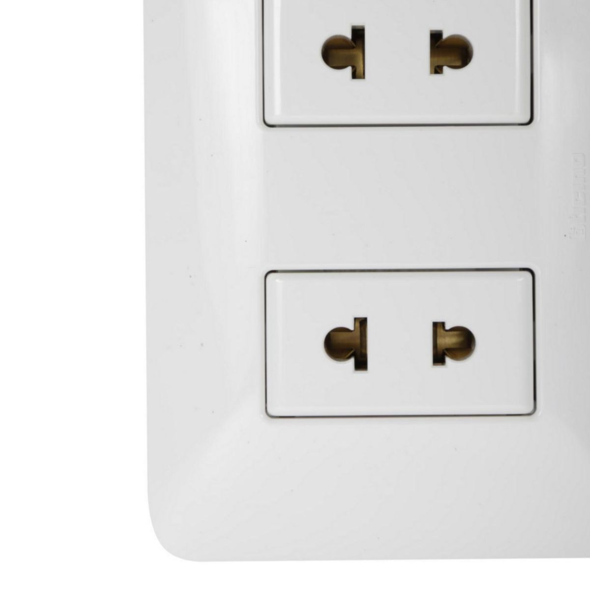 BTICINO - Tomacorriente Doble Matix Blanco