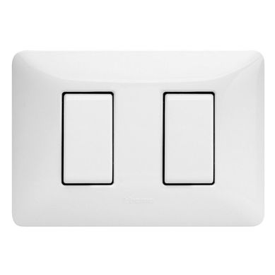 Interruptor Doble Bticino Matix Blanco