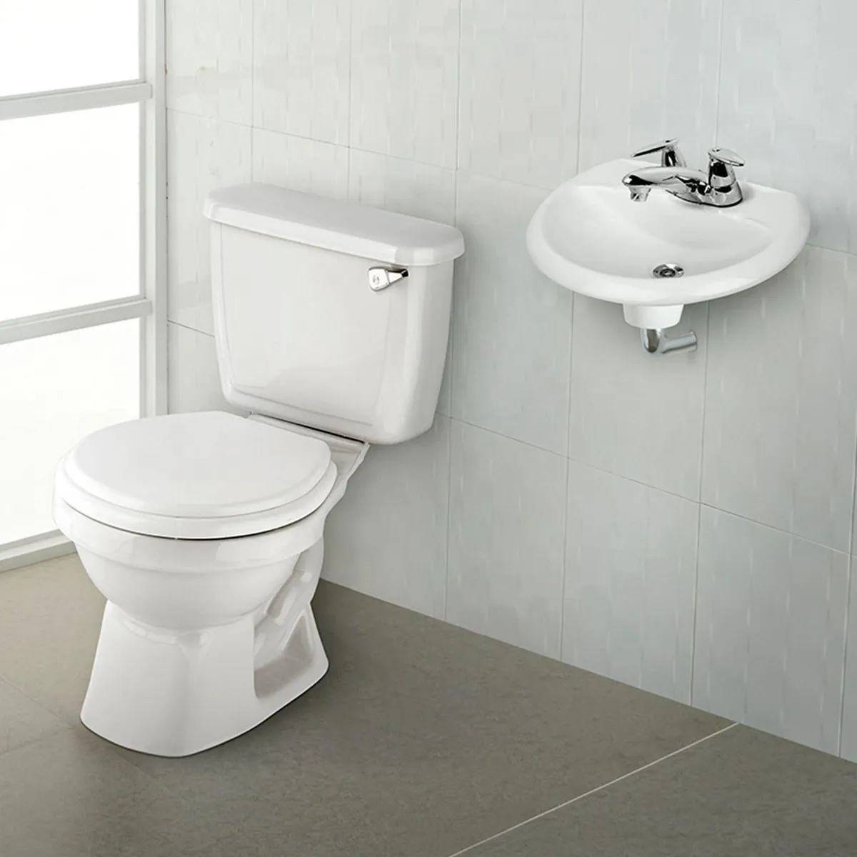 TREBOL - Lavamanos Sobre Pedestal Trebol Eco Blanco