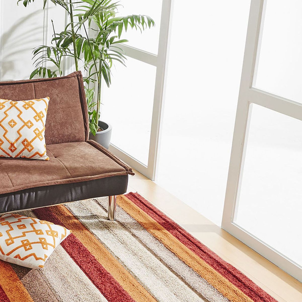 JUST HOME COLLECTION - Alfombra Rectangular Original Rayas 50x200cm