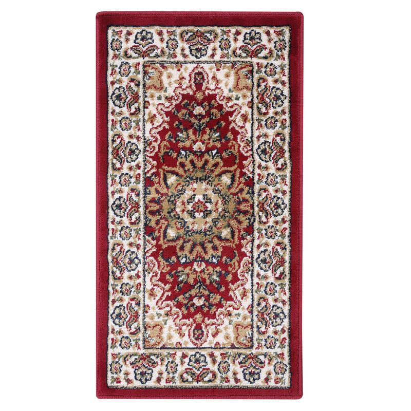JUST HOME COLLECTION - Alfombra Rectangular Carrera Clasica 50x90cm Roja
