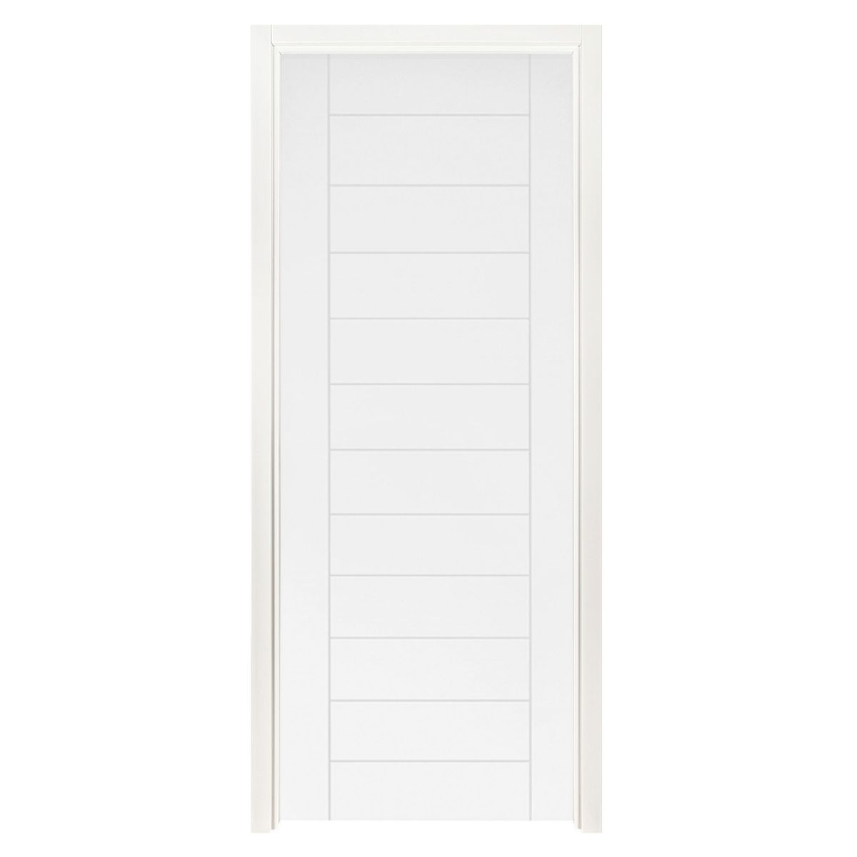 ARES - Combo Puerta Interior HDF Mancora Blanco (Marco+Bisagras)