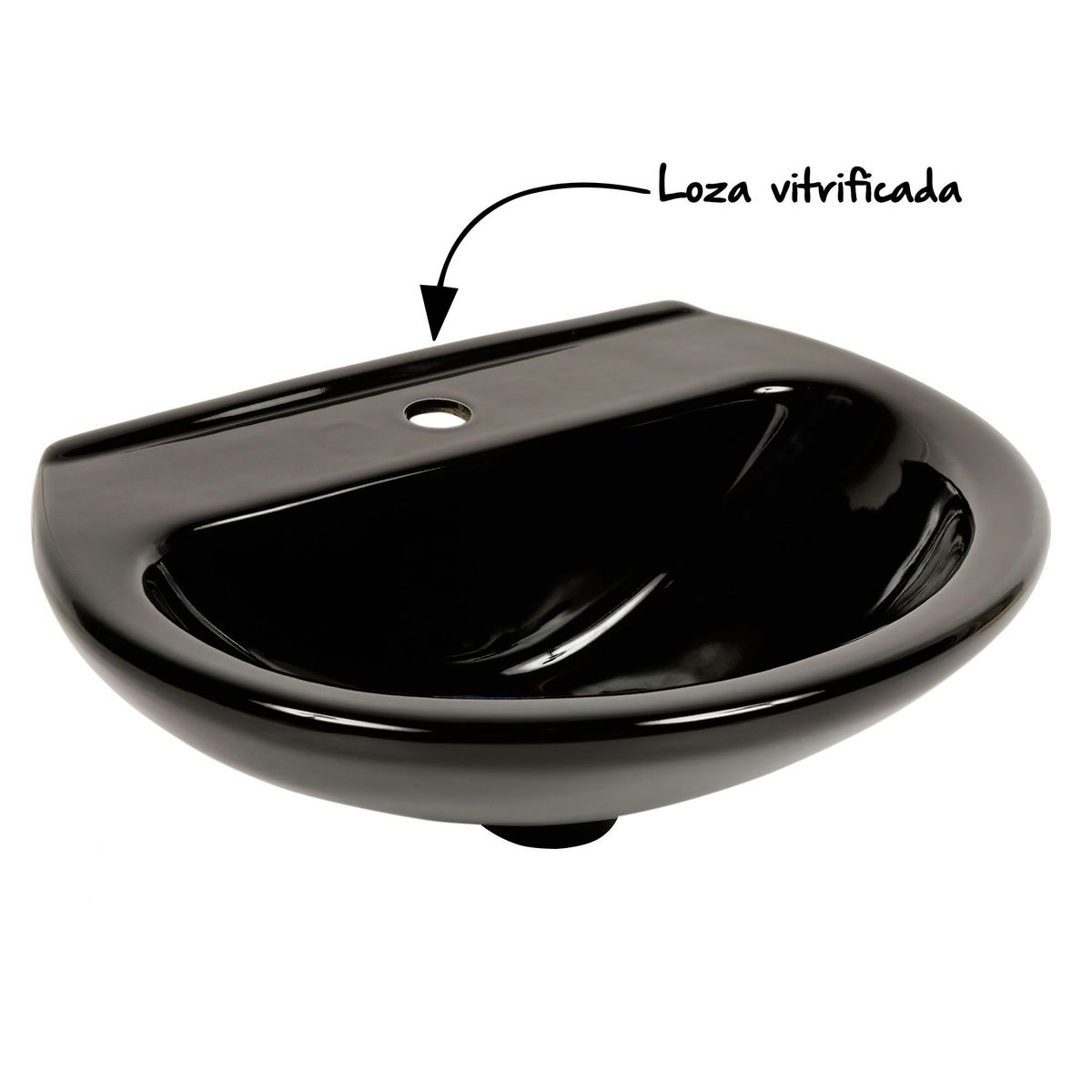 CORONA - Lavamanos Sobre Pedestal Manantial Negro