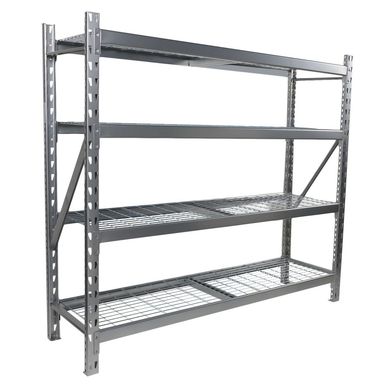 Estante de Metal 4 Niveles 196x60x183cm Plateado
