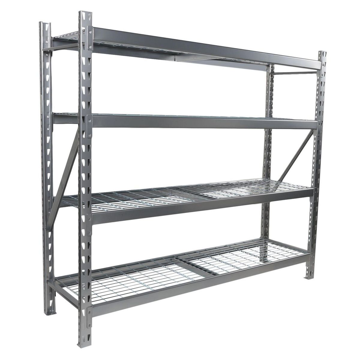 GENERICO - Estante Metal 4 Niveles 196x183x60cm 1800 kg Gris