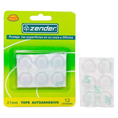 Tope Adhesiva Gris 21 mm. x 12 unid.
