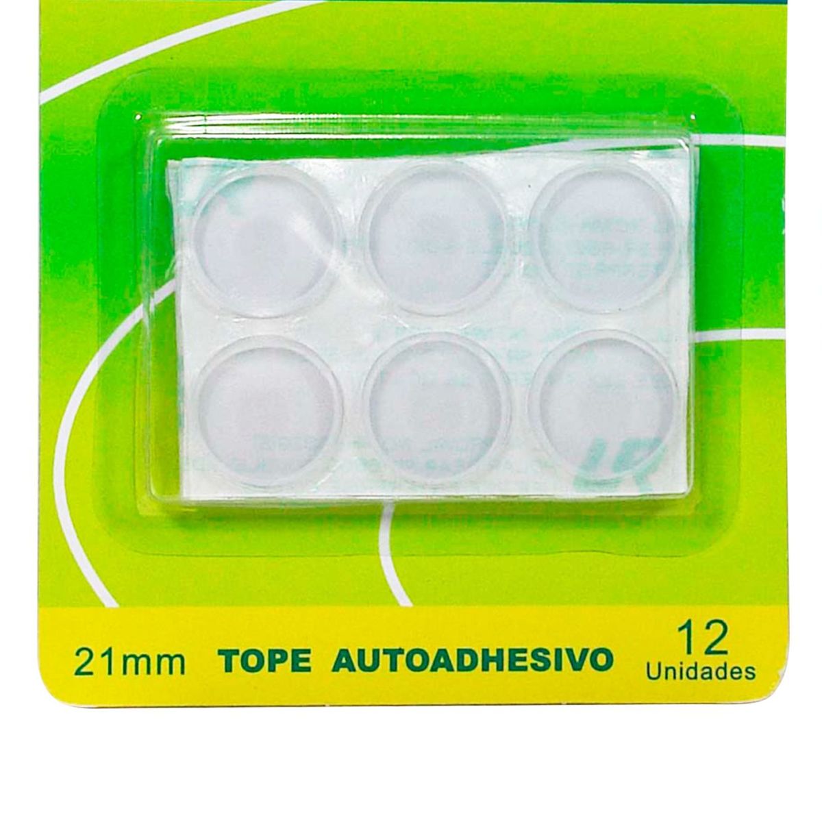 ZENDER - Tope Adhesiva Gris 21 mm. x 12 unid.