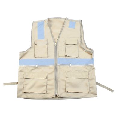 Chaleco Multibolsillo Drill Beige Talla L
