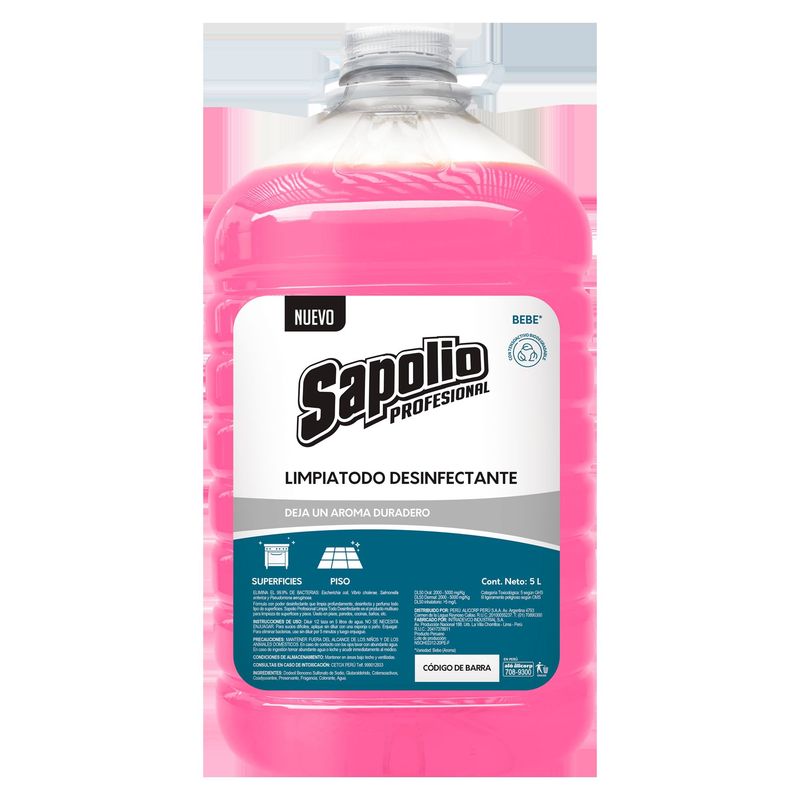 SAPOLIO - Limpiatodo Aroma Bebé 4.9L