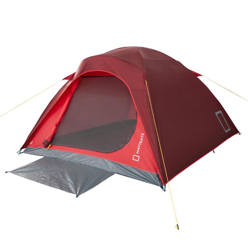 NATIONAL GEOGRAPHIC - Carpa Para 4 Personas Modelo Cng418 Color Rojo