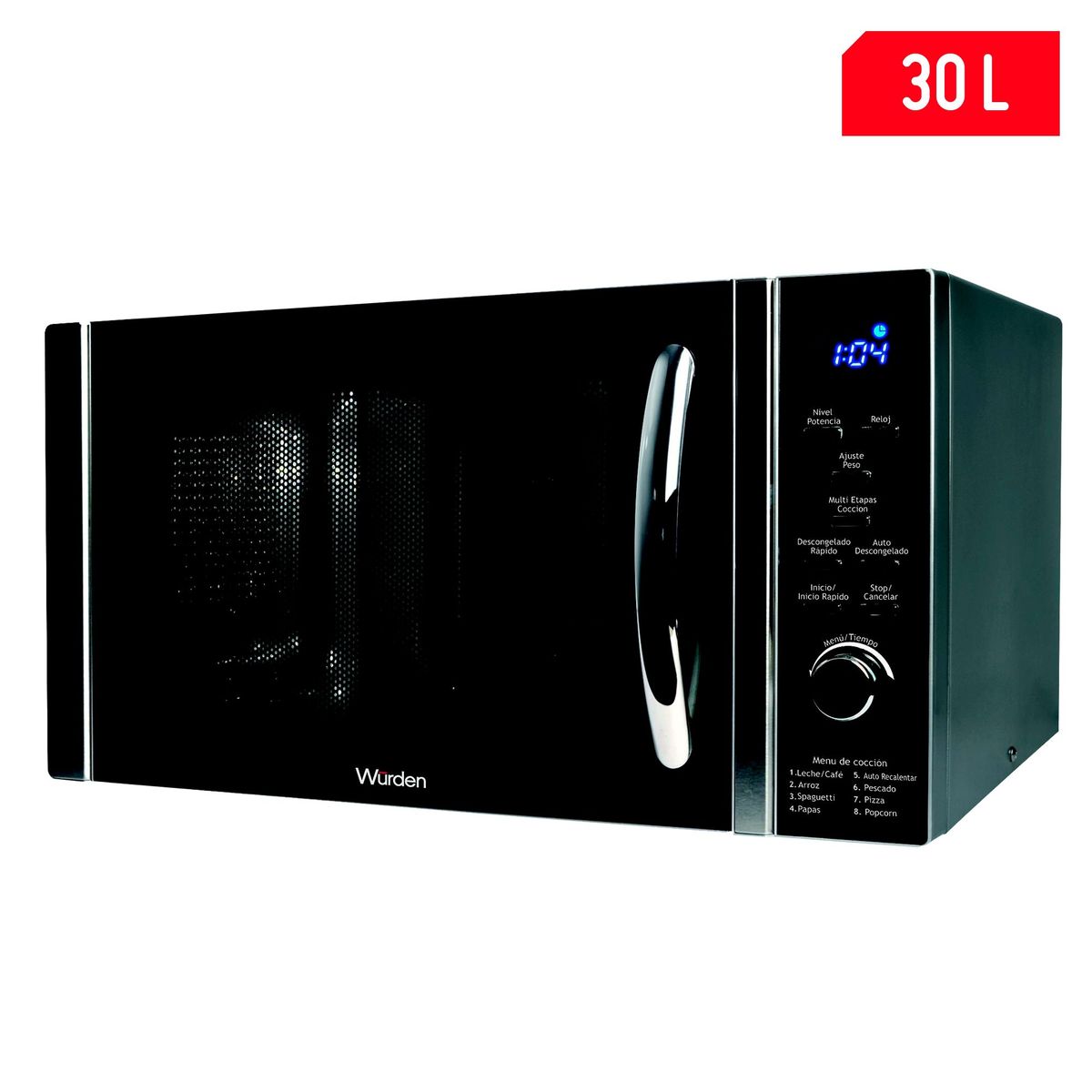 WURDEN - Horno Microondas Wurden 30L 900W WMWO-30D