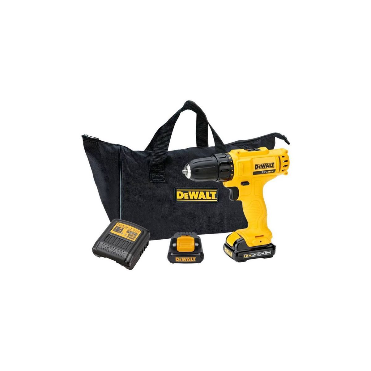 DEWALT - Taladro Atornillador Eléctrico 3/8" 12V DCD700C2 Dewalt