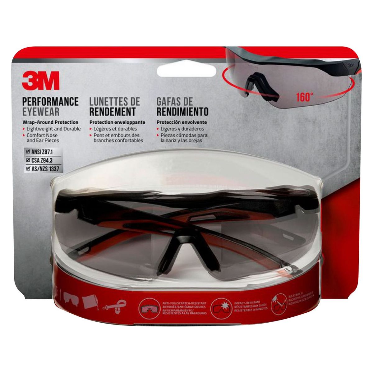 3M - Lentes de Seguridad 3M Luna Oscura